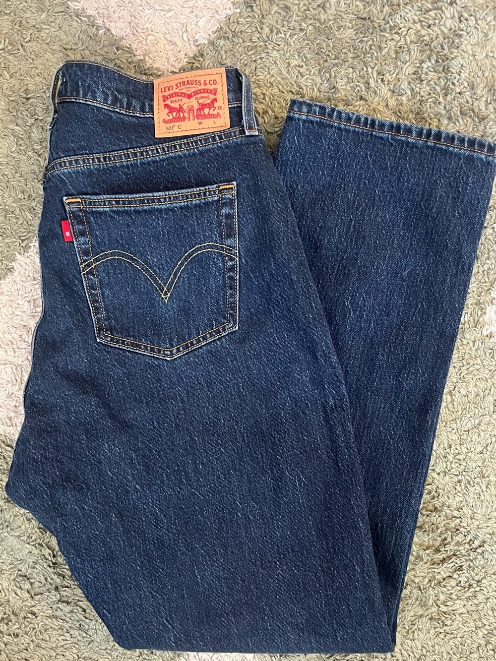 Levi's Women’s Dark Blue Straight-Leg Jeans